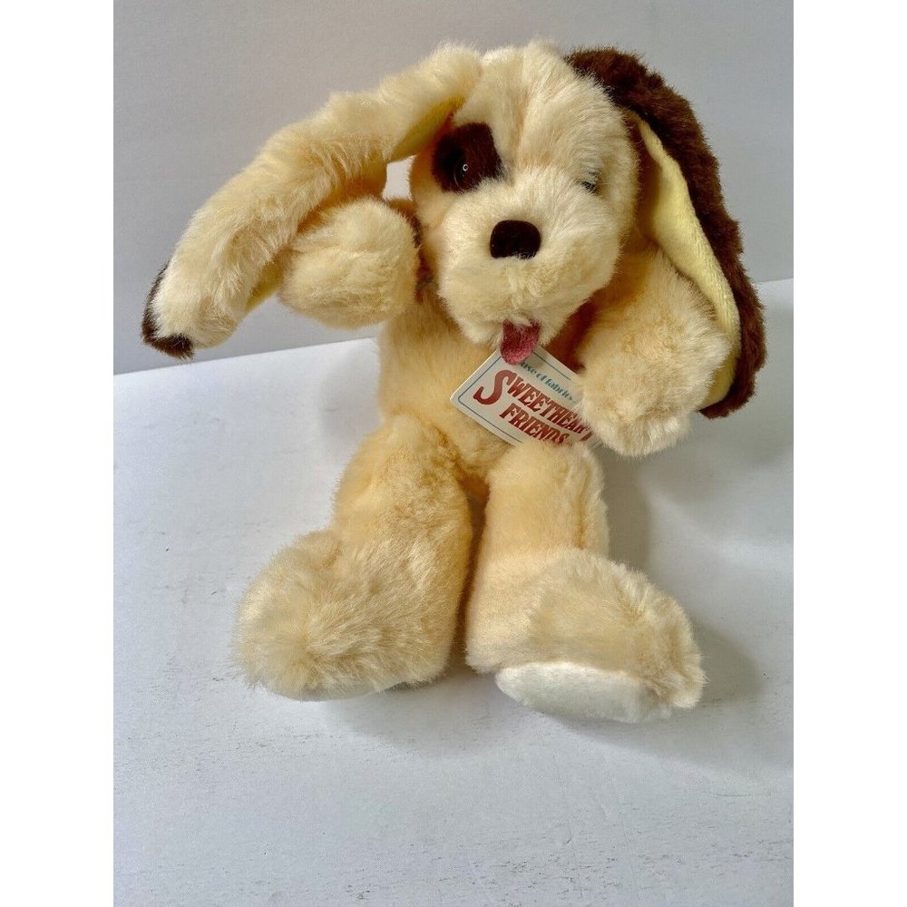 Commonwealth Floppy‎ Eared Dog Plush 10” Sweetheart Friends Vintage Stuffed 1990